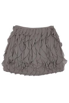 All over ruffles adorn the fabric of this chic mini skirt. Style it with a silk tank and shimmering pumps for a party ready look that will turn heads. Size 8 100% silk Side zipper Lined Ruffled detail on fabric Above knee Waist 29" Hips 39" Total length 19" Chic Mini Skirt, Mini Skirt Style, Ruffle Mini Skirt, Chic Shop, Buy Shoes Online, Clothing Retail, Skirt Style, Silk Tank, Club Monaco