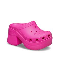 Crocs-Siren Platform Clog Elevate your casual fits with the Siren clog from Crocs. The chunky platform and heel bring a quirky touch, while the Iconic Crocs Comfort design ensures support and comfort. Athleisure Sneakers, The Siren, Platform Clogs, Outdoor Boots, Slouched Boots, Comfort Design, Trending Sneakers, Retro Sneakers, Chunky Platform