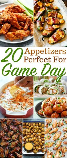 20 appetizers perfect for game day