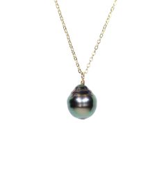 "Tahitian Pearl Necklace, south sea pearl jewelry, baroque pearl pendant, black pearl, Tahitian peacock pearl, floating pearl necklace (GLDBA) A genuine, naturally-colored baroque black Tahitian Pearl hangs peacefully from a 14k gold filled or sterling silver chain in the length of your choice! These cultured beauties are also available on solid 14k yellow and white gold chain. Please message me for details! These pearls range from 8-9mm in size. These organic gems are formed from the black lip Briolette High Luster Pearl Necklace Gift, High Luster Briolette Pearl Necklace As Gift, High Luster Briolette Pearl Necklace For Gift, Tahitian Pearl Pendant Necklaces For Formal Occasions, Formal Tahitian Pearl Necklace With Round Pendant, Formal Tahitian Pearl Pendant Necklaces, Tahitian Pearl Round Pendant Necklace For Formal Occasions, Elegant Tahitian Pearl Drop Necklace, Black Pearl Necklace With High Luster For Gift