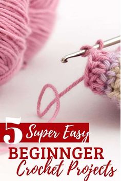 crochet project for beginners 5 super easy beginner crochet projects