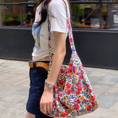 UAKISS - Vintage Women Canvas Bag Large Capacity Tote Bags Women Shoulder Handbag 2024 Fashion Floral Printed Ladies Handbags Casual Multicolor Floral Print Shoulder Bag, Vintage Floral Print Bag For Daily Use, Leather School Backpack, Multicolor Floral Print Rectangular Shoulder Bag, Vintage Floral Print Tote Shoulder Bag, Casual Elegant Style, Multicolor Floral Print Tote Canvas Bag, Soft Pattern, Floral Interior