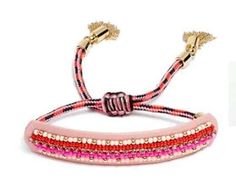 Rebecca Minkoff - Striped Seed Beads Friendship Bracelet (Pink Multi) Bracelet Colorful beads and sparkling stones pattern a lively leather friendship bracelet with an adjustable slide closure. Adjusts to 10"; 1/2" width Adjustable slide closure Leather/glass/seed bead/nylon/polyester Adjustable Beaded Bracelets For Spring Party, Chic Adjustable Pink Bracelets, Adjustable Casual Beaded Bracelets, Adjustable Casual Friendship Bracelets For Parties, Chic Beaded Bracelet For Gift, Chic Beaded Bracelet Gift, Casual Beaded Friendship Bracelets For Party, Chic Adjustable Beaded Jewelry, Casual Pink Beaded Chain Bracelets