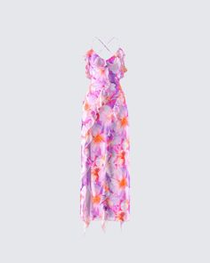 Kenya Pink Floral Ruffle Maxi Dress – FINESSE Flirty Tiered Maxi Dress For Summer, Floral Ruffled Maxi Dress For Party, Flirty Floral Print Summer Maxi Dress, Flirty Floral Print Maxi Dress For Summer, Summer Flirty Maxi Dress, Flirty Ruffle Hem Maxi Dress For Garden Party, Flirty Maxi Dress With Ruffle Hem For Garden Party, Flirty Midi Length Maxi Dress With Floral Print, Pink Summer Maxi Dress With Ruffled Straps