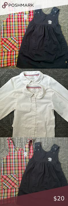 Primrose smock uniform dresses and shirts. Dennis uniforms girls 5T Uniform Dress, 4 Dresses, Smocking, French Toast, Toast