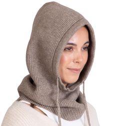 PRICES MAY VARY. Ultimate Cold Weather Protection: Our knitted womens hooded scarf is designed to keep you warm and cozy in wet or cold weather conditions. The thick knitted hood provides full coverage for your head, neck, and face. Premium Quality Materials: Crafted from high-quality, soft acrylic knit, this balaclava is not only warm but the soft skin feel knit provides wear all day comfort. It’s the perfect fashion accessory for casual winter walks outside the city or park. Versatile Design: Knitted Hooded Scarf, Hooded Hat, Women's Balaclava, Knit Balaclava, Hood Scarf, Knitted Balaclava, Winter Walk, Hooded Scarf, Scarf For Women