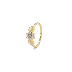 "Diamond Nose Ring - 14k gold hoop set with 7 conflict-free genuine diamonds. Wear this magnificent flower diamond nose ring for a dainty shiny natural look. Materials: ♦ 14 karats nickel-free gold in yellow gold, rose gold, or white gold. ♦ 7 genuine conflict-free diamonds. Sizing: ♦ Gauge: 22 gauge, 20 gauge, or 18 gauge (0.6 mm, 0.8 mm, or 1mm, respectively). ♦ Inner diameter: 7 mm, 8 mm, or 9 mm (slightly more than 1/4\", 5/16\", slightly less than 3/8\" respectively). Features: ♦ Comes in g Yellow Gold Small Hoop Ring With Prong Setting, Small Hoop Rose Gold Rings For Anniversary, Gold Small Hoop Ring With Prong Setting, Gold Rings With Prong Setting And Small Hoop, Small Hoop Rings With Prong Setting For Anniversary, Small Hoop Yellow Gold Rings For Anniversary, Small Hoop Yellow Gold Anniversary Rings, Diamond Piercing, Hoop Nose Ring