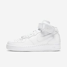 Nike WMNS Air Force 1 07 Mid [DD9625-100] Women Casual Shoes White/White | eBay Nike Air Force 1 White Lace-up With Branded Insole, Nike High-top Sneakers With Air Max Cushioning In White, Nike White High-top Sneakers With Air Max Cushioning, White Mid-top Nike Air Force 1 For Streetwear, White Synthetic High-top Sneakers With Air Max Cushioning, Nike Air Force 1 With Boost Midsole In White, Nike Air Force 1 White With Boost Midsole, Nike Air Force 1 White With Branded Insole, White High-top Nike Air Force 1 With Branded Insole