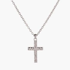 Embrace the harmonious union of elegance and spirituality with our Silver Cross Necklace for Men. Meticulously designed and impeccably polished, this cross pendant stands as an everlasting emblem of your style. Length: 60cm/23inchMaterial: Premium 316L Stainless Steel Classic Cross Pendant Clavicle Necklace, Classic Clavicle Chain Necklace With Cross Pendant, Classic Cross Clavicle Chain Necklace, Spiritual Clavicle Chain Cross Pendant Necklace, Sterling Silver Crucifix Cross Necklace With Adjustable Chain, Formal Clavicle Chain Cross Necklace, Formal Cross Clavicle Chain Necklace, Spiritual Cross Pendant Necklace For Formal Occasions, Silver Cross Necklace With Clavicle Chain