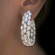 Luxury Large Hoop Earrings, Crafted Pear, Marquise & Round Cut Three Row chandelier Earrings, 14k White Gold Earrings, Earrings For Women  ✹✹𝐖𝐞𝐥𝐜𝐨𝐦𝐞 𝐭𝐨 𝐂𝐫𝐚𝐳𝐲𝐃𝐢𝐚𝐦𝐨𝐧𝐝𝐬𝐂𝐨✹✹ Detail about stones Moissanite & Simulated Stone: ----------------------------- Stone Shape: Marquise Cut, Pear Cut, Round Cut  Stone Size: 6X3 mm, 5X3 mm, 1.50 mm Weight: 20.90 TCW Color: Colorless Cut: Excellent Clarity: VVS ★ 𝑰𝒕𝒆𝒎 𝑫𝒆𝒕𝒂𝒊𝒍𝒔:- ☛ Metal Purity: Solid Gold (10KT, 14KT, 18KT); Silver(925 Sterling, 935 Argentium), 950 Platinum ☛ Metal Tone: Yellow, White, Rose ☛ Stamp/Hallmark: Yes ★ 𝑪𝒖𝒔𝒕𝒐𝒎𝒊𝒛𝒂𝒕𝒊𝒐𝒏:- ☛ Customized Design Jewelry. ☛ All cuts which you dream to make with moissanite. ☛ Updating every step of your ordered jewelry(Loose Stone, CAD & Making Process) ☛ All Diamond Hoop Earrings Large, Diamond Chandelier Earrings, Aesthetic Jewelry, White Gold Earrings, Large Hoop Earrings, Diamond Hoop Earrings, Purple Wedding, Chandelier Earrings, Wholesale Jewelry