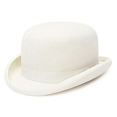 Find ideas๏ฟฝand inspiration for 100%Wool Felt White Bowler Hat For Men/Women Satin Lined Fashion Party Cap, Womens Accessories Pencil Curls, White Fedora, Beautiful Wardrobe, Bowler Hat, Walt Whitman, Hat For Men, White Hat, Hat For Man, Aesthetic Colors