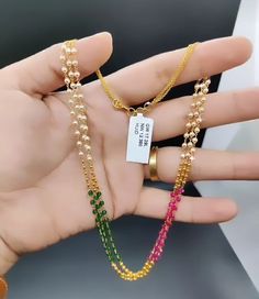 Pagadala Chains, Pearl Mala Designs, Mala Designs, Beaded Wedding Jewelry, Celebration Chocolate, Fashion Jewelry Necklaces Gold, Gold Earrings For Kids, Pearl Mala