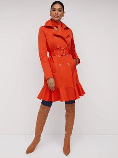 NEW YORK & COMPANY BELTED PEPLUM CITY TRENCH COAT Brand: New York & Company Color: Orange Material: Polyester/Nylon/Spandex Condition: New; inside label is marked to prevent retail returns Details: A contemporary classic fit for any day of the week, our City Trench coats are perfect all season long. This style features a frilled, peplum hem for a feminine appeal. V-neck. Long sleeves. Notched collar. Double breasted front. Belted waist. Peplum hem. TC240301 AUCTION TERMS:   PAYMENT We accept major credit cards. All payments must be received within 3 days of the winning bid. If payment is not received within the specified time frame, we reserve the right to sell the item to another buyer. SHIPPING Shipping is discounted at 50% on all additional items (all items after the first item) Most or Summer Bottoms, Summer Shorts Denim, New York And Company, Contemporary Classic, Peplum Hem, Jacket Brands, Notched Collar, Trench Coats, Vest Jacket