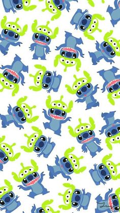 an image of cartoon monsters with teeth and eyes on a white background for wallpaper