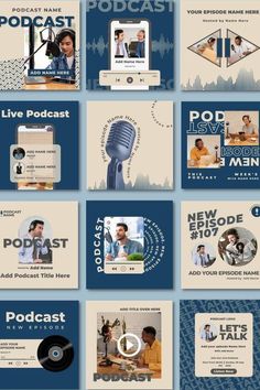 #Podcast_Instagram_Post #Podcast_Branding #Podcast_Instagram #Carousel_Posts Podcast Branding, Web Header, Podcast Instagram, Well Design, Instagram Feed Layout, Desain Buklet