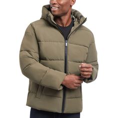 in stock Man Quilt, Hooded Puffer Jacket, Michael Kors Men, Swimsuit Set, Jackets Online, Sport Coat, Puffer Jacket, Hooded Jacket, Cold Weather