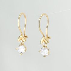 14k Solid Gold Dainty Drop Earrings, Real Gold Premium Earrings For Her. These are special design premium earrings with clip on closure. They're sturdy, manufactured with a special casting technique for your ultimate comfort. You can wear them everyday in every occasion.  💙 Our jewelry is handcrafted with love and great care at San Francisco Bay! All of our items are 14k stamped for authenticity. 💙 You will receive them exactly as pictured. We don't use any filters, all photos are authentic and unedited. 💙 The earring material is 14k solid gold, should not be confused with gold plating or filling. It won't tarnish or fade over time. 💙 We're offering the finest quality in solid gold jewelry. 💙 Quick shipping - Your order will be handcrafted and shipped in a few days. 🎁 They are delive Alexandrite Jewelry, Earrings Real, Handmade Fine Jewelry, Ruby Jewelry, Solid Gold Jewelry, Emerald Jewelry, Sapphire Jewelry, Drop Earring, San Francisco Bay