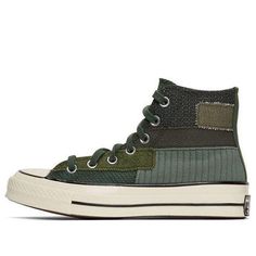 Converse Chuck 70 Hi 'Mono Patchwork - Black Forest' 167138C (SNKR/Unisex) Hippie Grunge, Converse Chuck 70, Chuck 70, Swaggy Outfits, Dream Clothes, Converse Chuck, Stylish Sneakers, Chucks Converse, Look Cool