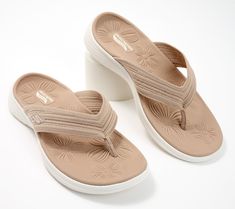 Summery style with comfortable support? Sign us up for the Radiance sandal! This sporty thong lets you soak up the sun and fun without missing a step. From Skechers. Comfortable Gel Cushioned Flip Flops For Summer, Soak Up The Sun, Thong Sandals, Fashion Shoes, The Sun, Arch, Cute Outfits, Sun, Sandals