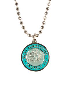 St. Christopher Necklace - Baby Blue/ Turquoise – Jack's Surfboards