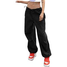 Elevate your fashion sense with these amazing baggy cargo pants and give your personality an enticing vibe. These loose hip-hop pants are elegantly made and are super-stylish as well. Premium materials are used in making and these are quite comfortable and durable as well. These pants are available in different color options, so choose your favorite one. Specifications: Fabric Type: Synthetic Care Instructions: Hand Wash Only Closure Type: Drawstring Rise Style: High Rise About this Item: Materi Y2k Baggy Wide-leg Pants, Y2k Style Baggy Wide-leg Pants, Baggy Wide Leg Hip Hop Harem Pants, Baggy Wide Leg Harem Pants Hip Hop Style, Hip Hop Style Straight Leg Outdoor Bottoms, Y2k Wide Leg Streetwear Pants, Baggy Wide Leg Y2k Cargo Pants, Baggy Y2k Parachute Pants For Fall, Baggy High-waisted Y2k Pants