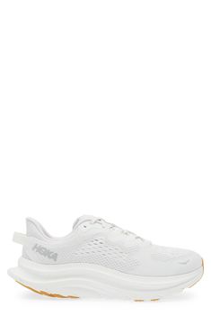 This all-purpose training shoe is updated with a single-layer mesh upper, a sock-like bootie and ghillie lacing to deliver a secure, well-balanced ride. The speckled regrind midsole and gum-rubber outsole are designed for lateral side-to-side movement so you easily transition from street to studio floors. Neutral: provides soft, even cushioning with an emphasis on comfort during any activity Lace-up style Removable insole Textile and synthetic upper/synthetic lining and sole Imported Nimbus Cloud, Shoe Men, Training Shoes, Emphasis, Running Shoes For Men, Running Shoe, Up Styles, Bootie, Gum