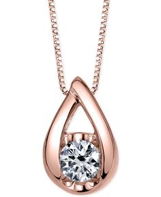 Teardrop Pendant, Or Rose, Diamond Necklace, Pick Up, In Store, Buy Online, White Gold, Rose Gold, Pendant Necklace