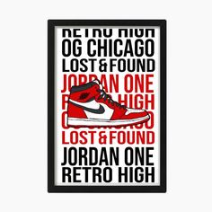 Air Jordan One Retro HIGH OG LOST AND FOUND Sneakers for the sneaker heads Digital Art Illustration Poster High Quality DOWNLOADABLE Custom Print  This artwork will make a powerful statement/conversation piece in any room.  NOTE: THIS IS A DOWNLOADABLE ITEM THAT YOU CAN PRINT IN JPG FORMAT, 11X17 300 DPI Please contact me if you have any problems or questions about your order. Sporty Custom Sneakers With Graphic Print For Sports, Sporty High-top Sneakers With Letter Print For Streetwear, Urban High-top Sneakers With Letter Print, Custom Sneakers With Graphic Print For Sports, Custom Sporty Sneakers With Graphic Print For Sports, Jordan Shoes Poster, Sporty Letter Print High-top Sneakers For Streetwear, Urban Style Sports Sneakers With Letter Print, Sporty Custom Sneakers With Graphic Print For Skateboarding