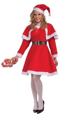 Mrs. Santa Claus Adult Female Christmas Costume Female Santa, Santa Claus Outfit, Party City Costumes, Mrs Santa Claus, Halloween Forum, Santa Claus Costume, Santa Dress, Santa Costume, Santa Outfit