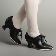 Pompadour Leather 18th Century Shoes (Black)(1680-1760) – American Duchess American Duchess Shoes, 18th Century Shoes, Century Shoes, American Duchess, Camping Shoes, Dr Shoes, Oxford Brogues, Leather Cuts, Black Leather Shoes