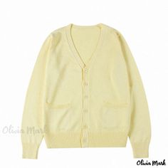 Olivia Mark - Ultra-soft and Adorably Cute Cardigan Sweater for a Stylish Look Cute Cardigans, Cardigan Outfits, Olivia Mark, Types Of Collars, Cardigan Sweater, Sweater Cardigan, Types Of Sleeves, Sleeve Length, V Neck