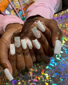 White Polygel Nails, Baddie Nail Ideas, Baddies Nails, Grey Acrylic Nails, Almond Acrylic, Acrylic Toes, Acrylic Toe Nails, Acrylic Nail Set, Girl Nails