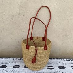 Bolga Basket, Handmade Bag, Handmade Bags, Natural Materials, Environmentally Friendly, Hand Woven, Straw Bag, Straw, Baskets