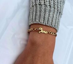 Nameplate Bracelet, Figaro Bracelet, Bracelet Name, Curb Chain Bracelet, Custom Bracelet, Figaro Chain, Initial Bracelet, Name Bracelet, Gold Bracelet Chain