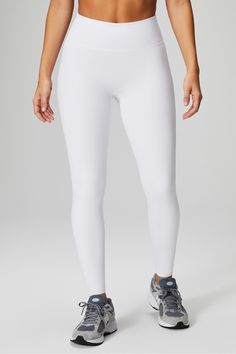 Anywhere Motion365+ High-Waisted Legging Fabletics white female Activewear >> Womens >> Bottoms >> Leggings >> Full Length Motion365+ regular Running/Training 4-Way Stretch/Hidden Pockets/Moisture-Wicking/UPF Protection Versatile legging cut from Motion365® fabric White Sporty Yoga Pants With 4-way Stretch, White 4-way Stretch Leggings For Pilates, White 4-way Stretch Sports Leggings, White 4-way Stretch Sporty Leggings, White 4-way Stretch Activewear For Pilates, White Compression Activewear For Pilates, White Activewear With 4-way Stretch For Pilates, White 4-way Stretch Yoga Pants For Workout, White Compressive Yoga Pants For Pilates