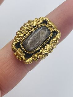 Antique Victorian 14k Yellow Gold Ornate Mourning Hair Ring Size 6.5 | eBay Luxury Carved Jewelry For Anniversary, Gold Open Ring With Cabochon Jewelry, Victorian 14k Gold Intaglio Engraved Ring, Carved Ring Fine Jewelry, Heirloom Carved Ring Jewelry, Luxury Carved Ring Jewelry, Fine Jewelry Carved Ring, Luxury Carved Jewelry Ring, Victorian Yellow Gold Cabochon Jewelry