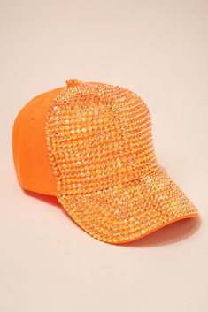 Accessorize your outfit with this studded baseball cap. This fashionable rhinestone hat is adjustable in the back. Match your favorite color and add some fun sparkle to your look. Size • Cap is adjustable. One size fits most• Length: 10.5 in (26.67 cm) • Width: 8 in (20.32 cm)• Height: 5.5 in (14 cm) Quality Made from 100% polyester Imported HTC1042 Trendy Rhinestone Snapback Baseball Cap, Trendy Snapback Baseball Cap With Rhinestones, Rhinestone Baseball Cap One Size, Rhinestone Embellished One Size Baseball Cap, Adjustable Rhinestone Baseball Cap With Curved Brim, Trendy Rhinestone Adjustable Baseball Cap, Trendy Rhinestone Baseball Cap, Trendy Snapback Hat With Rhinestones, Trendy Rhinestone Cap