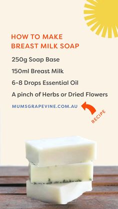 how to make breast milk soap