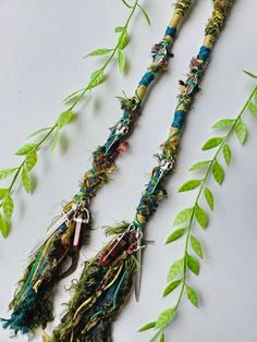 Viking Style & Jasper Crystal Hair Wrap, Green Fairy Loc Extension. Raven Skull and Sword  Charms in mixed greens with brown and silver Loop into Dreadlocks or Braid into regular hair Video link with instructions: https://www.instagram.com/reel/CeddwyzIj3I/?igshid=YmMyMTA2M2Y= See my other listings for more Fairy Locs Dreadlock and Braid Beads Necklaces  Hair Wraps Hand Knitted Scarves And specials! Viking Hair Wrap, Green Hippie Hand Wrapped Jewelry, Decorated Dreadlocks, Norse Hair Beads, Boho Hair Wrap, Macrame Dreadlock Beads, Bohemian Hair Accessories, Witch Hair, Dread Wraps