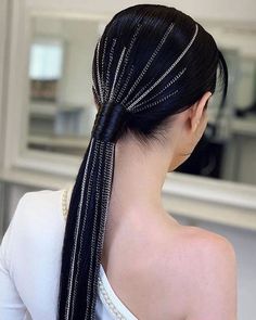 Trendy We Fryzurach, Hair Jewels, Cornrow, Long Hair Girl, Grunge Hair, Hair Art, Ponytail Hairstyles, About Hair, Headband Hairstyles