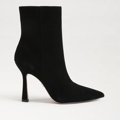 New Without Tags Black Suede Style #Ec0231188 A Masterclass In Sophisticated Style, The Ella Bootie Has A Sleek Pointed Toe And Slim Stiletto Heel That Levels Up Any Look. Heel Height: 3.9 Inches Toe: Pointed Toe Closure: Zipper Boot Shaft: 5.5 Inches Calf Circumference: 10.6 Inches Material: Leather Insole: Synthetic Fitted High Ankle Heels For Office, Modern Fitted Evening Boots, Evening Boots With Sculpted Heel And Fitted Design, Evening Fitted Boots With Sculpted Heel, Fitted Boots With Sculpted Heel For Evening, Fitted Evening Boots With Sculpted Heel, Elegant Spring Boots With Sculpted Heel, Elegant High Ankle Boots For Fall, Elegant Workwear Boots For Spring