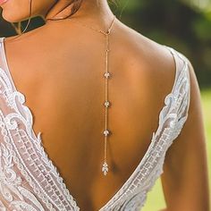 Gender:Women's; Shape:Oval; Style:Party / Evening; Jewelry Type:Choker Necklace; Material:Alloy; Shipping Weight:0.15; Package Dimensions:8.06.03.0; Listing Date:08/19/2024 Bride Jewelry Ideas, Bridal Backdrop Necklace, Backdrops Necklace, Bridal Choker, Body Chains, Bride Jewelry, Back Necklace, Wedding Party Jewelry, Back Jewelry