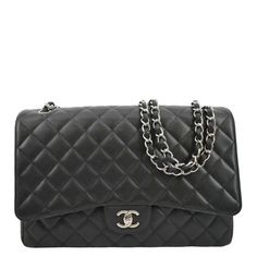 Item Details: Elevate your style with the Chanel Classic Flap, an icon of luxury and timeless elegance. Meticulously crafted with the signature Chanel design, this handbag epitomizes enduring sophistication. Make a chic statement with this esteemed accessory, symbolizing the perfect blend of fashion and class. Series: Classic Jumbo Double Flap Style: Shoulder/Crossbody Bag Material: Quilted Caviar Leather Color: Black Made: Italy Serial Number: 13419131 Made Year: 2009 - 2010 Measurements: W 13" D 4" H 8.5" Accessories: No Accessories. Condition Detail: Excellent - The Item is in excellent condition with minimal signs of use. Outside: Clean condition. Inside: Light dirt, signs of use. Leather: Very light dirt marks, and signs of use. Corners: Light signs of use. Hardware: Clean condition. Classic Bags With Palladium Hardware And Double Flap, Classic Bags With Double Flap And Silver-tone Hardware, Classic Bag With Palladium Hardware And Double Flap, Formal Double Flap Shoulder Bag With Cc Turnlock Closure, Elegant Double Flap Office Bag, Classic Shoulder Bag With Silver-tone Hardware And Double Flap, Luxury Bag With Silver-tone Hardware And Double Flap, Classic Shoulder Bag With Double Flap And Palladium Hardware, Luxury Bags With Silver-tone Hardware And Double Flap