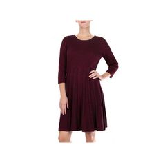 You'll look stylish in this women's Nina Leonard pleated skirt fit & flair sweater dress. You'll look stylish in this women's Nina Leonard pleated skirt fit & flair sweater dress.Finding the perfect fit and size for women's clothing requires basic measurements of your chest, waist, hips and inseam. Use this guide to learn more about sizing and everything Kohl's has to offer in women's fashion. Scoopneck 3/4-length sleeves Pleated skirt designFIT & SIZING 38-in. approximate length from shoulder t Fall A-line Pleated Mini Dress, Fall Pleated A-line Mini Dress, Solid A-line Mini Dress For Fall, Solid Color A-line Mini Dress For Fall, Casual Pleated Dresses For Winter, Casual Pleated Winter Dress, Casual Winter Pleated Dresses, Solid Pleated Mini Dress For Fall, Pleated Mini Dress For Fall