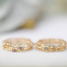 This dainty birthstone stackable ring is unlike any other, the band has a unique design all around which gives a bit of antique feel. Perfect gift for February birthdays! * Stock size: US 7 (resizable to 5-8) * Genuine 1.5mm amethyst * Band width: ≈1.75mm * Setting size: ≈2mm * Material: 14k solid yellow gold (rose gold or white gold option available) * Made of 100% recycled precious metal and ethically sourced gemstone * Comes in a gift box with a bow ready for gifting * Handmade with love and Aquamarine Band, Aquamarine Stacking Ring, March Birthdays, Stackable Birthstone Rings, Aquamarine Birthstone, January Birthstone Jewelry, Garnet Birthstone, Amethyst Birthstone, Unique Birthday Gift