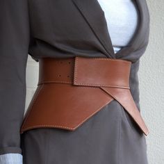 Wide waist belt Peplum belt Fashion belt Waist cincher Womens | Etsy Belt Ideas, Posh Clothing, Corset Belts, Peplum Belt, Leather Inspiration, Leather Corset Belt, Leather Peplum, Wide Leather Belt, Belt For Women