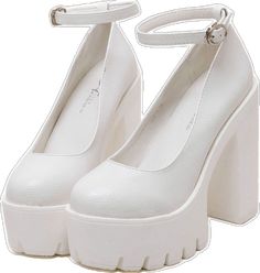 chunky Sandals white boogzel apparel Spring Chunky Platform Heels With Round Toe, 4-inch Heel Faux Leather Closed Toe Heels, 4-inch Faux Leather Closed Toe Heels, 4-inch Closed Toe Heels In Faux Leather, White Chunky Platform Heels With Ankle Strap, Faux Leather Closed Toe Heels With 4-inch Heel, Trendy White Heels With Eva Material, White Round Toe Heels With Eva Material, White Chunky Platform Heels With Round Toe