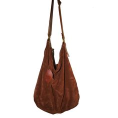 Handmade suede hobo bag make with soft cognac suede. The bag is closed with a zip. The bag has a strong cognac leather shoulder belt. This bag is unlined, inside there is a big cotton zipped pocket. Inside there is a leather string with a carabiner for your keys or phone case or for a purse. The leather strap is adjustable (22/44 inch) so you can wear the bag on your shoulder or crossbody. To add an extra touch to the bag you can buy the short handle which measures 18 inch in length and is avail Slouchy Leather Tote, Stud Outfits, Suede Hobo Bag, Hippie Cowgirl, Slouchy Bag, Boho Handbags, Shoulder Belt, Hobo Bags, Leather Hobo Bag