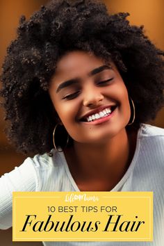 Hairstyles can make a look complete, and fabulous hair is something many of us dream of. Here are our 10 best tips for fabulous hair. | #goodhairday #lifeasmama #goodhair #beauty Growing Out Natural Hair, Natural Hair Growth Remedies, Growing Healthy Hair, Growing Your Hair Out, Curl Your Hair, Best Natural Hair Products, Hair Growing, Fabulous Hair, Hair Remedies For Growth