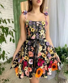 Lasaky - 3D Floral Embroidery Bodycon Dress Holiday Dresses Women, Prom Designs, Women Formals, Suspender Dress, American People, 1 Image, Flower Embroidery, Embroidery Dress, Flower Dresses